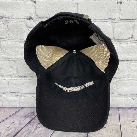 Vintage Hat Cap Strap Back Black Brown Mesh Teamsters 362 Embroidered Logo Union - Picture 7 of 9